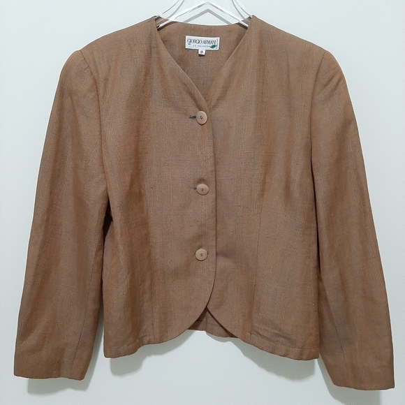 Giorgio Armani Made in Italy Linen Blend Size 12 - Picture 4 of 12